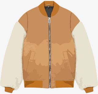 手绘风格男式夹克免抠免抠手绘/卡通卡通元素