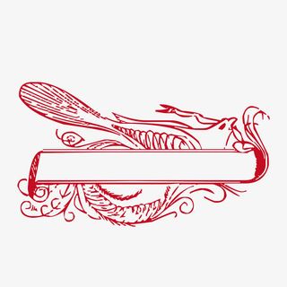 红色凤凰矢量装饰图案免抠