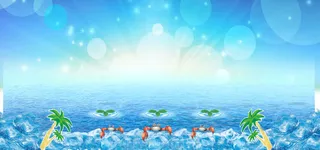 夏日促销海报免抠