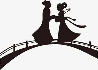 鹊桥相会图片免抠