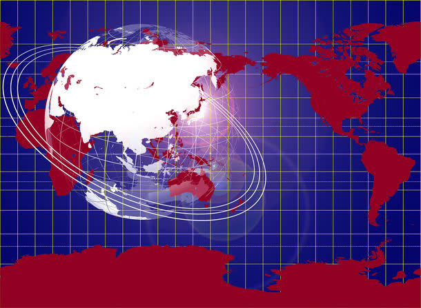 地球与世界地图创意高清免抠