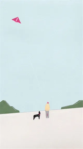 春天放风筝背景高清