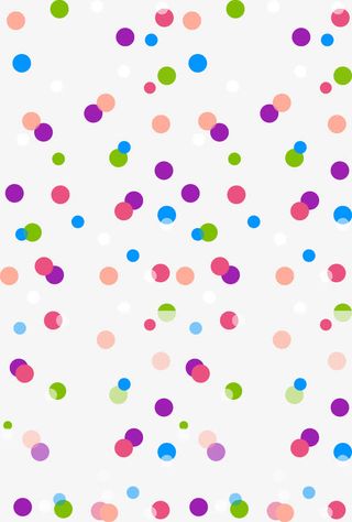 彩色圆点花纹底纹免抠