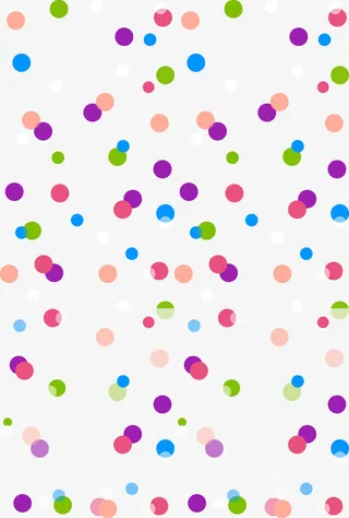 彩色圆点花纹底纹免抠