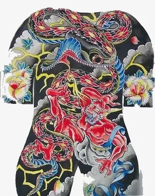 创意彩绘纹身免抠