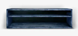 蓝色木质柜子免抠