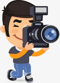 卡通装饰人物介绍海报设计免抠