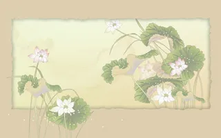 贺卡荷塘月色中秋免抠