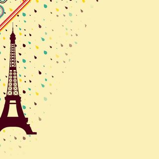 卡通高塔雨滴背景图高清