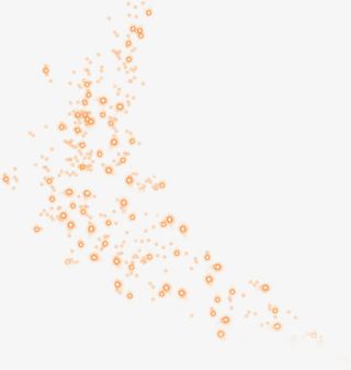 橙色创意合成光效效果免抠