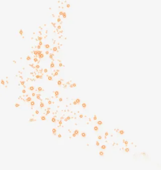 橙色创意合成光效效果免抠