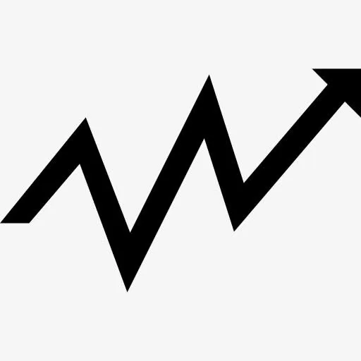 小锯齿箭向上图标免抠