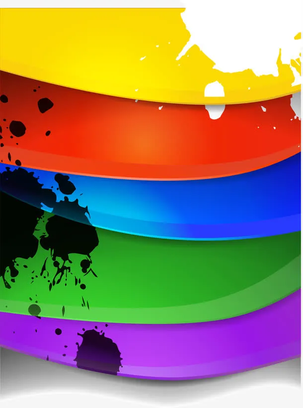 炫彩渐变背景装饰矢量图