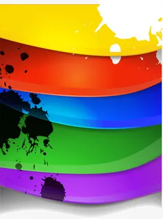 炫彩渐变背景装饰矢量图