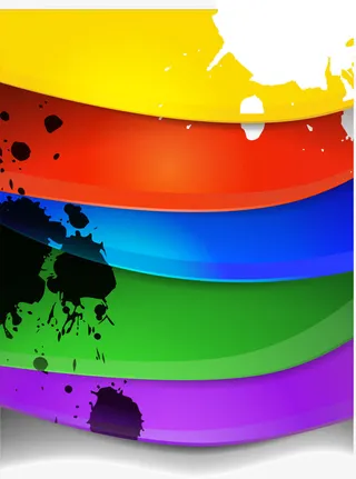 炫彩渐变背景装饰矢量图