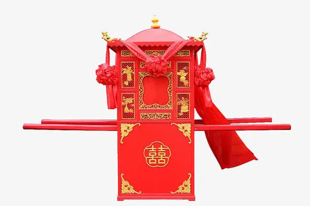 大红花轿免抠