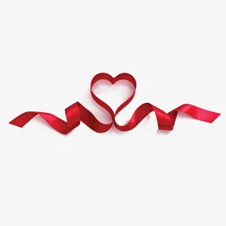 情人节爱心丝带矢量免费下载免抠 情人节爱心丝带矢量免费下载免抠