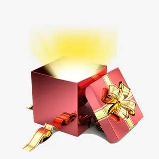 发光礼盒免抠