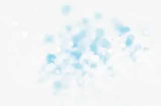 白蓝虚幻光斑素材免抠