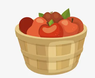 一筐水果免抠
