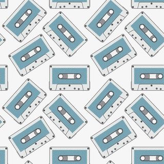 蓝色磁带矢量免抠