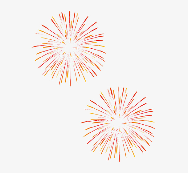 装饰 烟花 元素 节日免抠