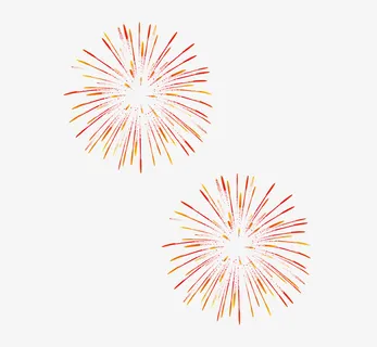 装饰 烟花 元素 节日免抠