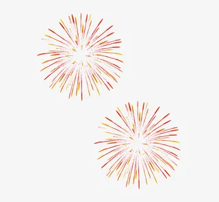 装饰 烟花 元素 节日免抠