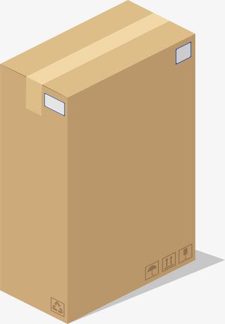 长方体创意包装盒矢量卡纸瓦楞纸免抠