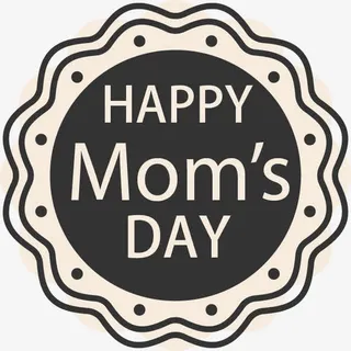 圆形母亲节元素免抠