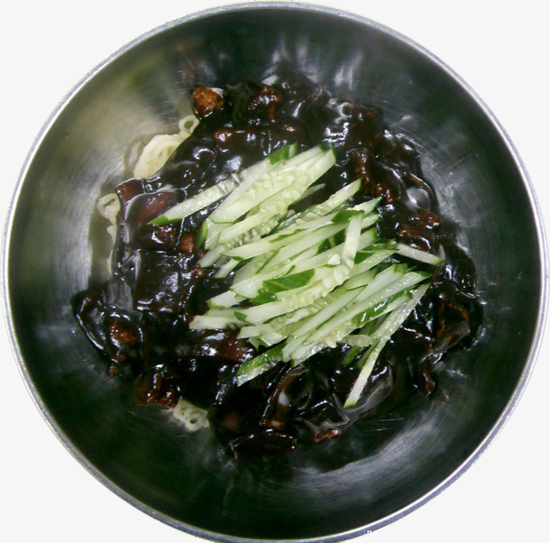 风味韩国炸酱面PNG免抠