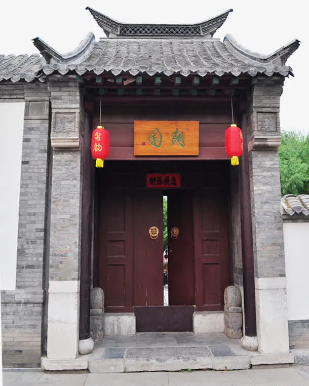 大明湖古门楼免抠