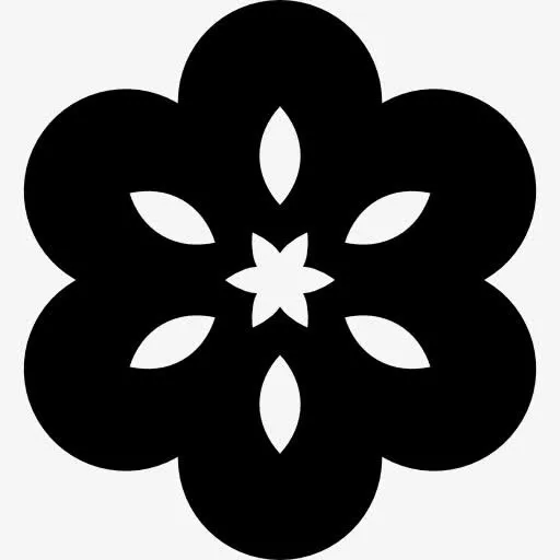 花的圆形花瓣图标免抠