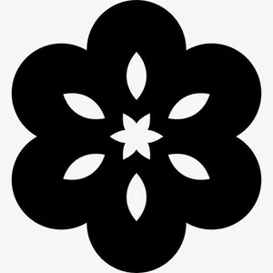 花的圆形花瓣图标免抠