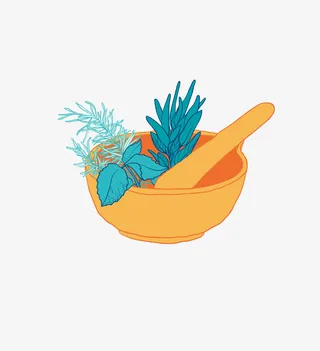 中医使用的捣药工具免抠