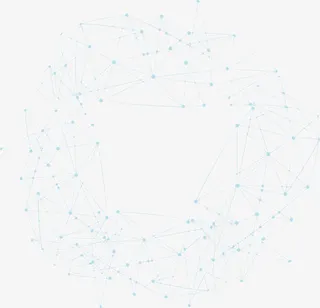 蓝色科幻线条框架免抠