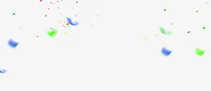 彩色炫彩碎片漂浮素材免抠