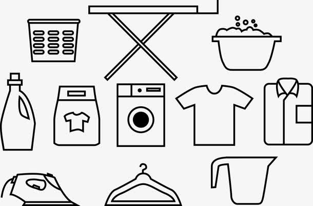 清洁工具熨斗免抠