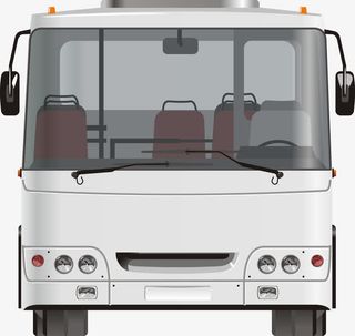 公交车车头矢量图免抠