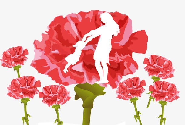 卡通花朵免抠