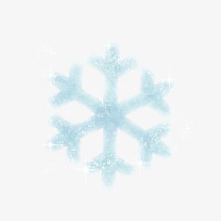 卡通白色雪花图标免抠