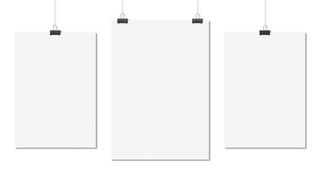 夹子上的白纸免抠