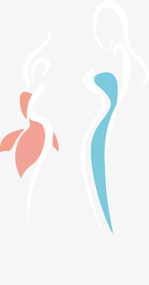 苗条女性人物线条免抠