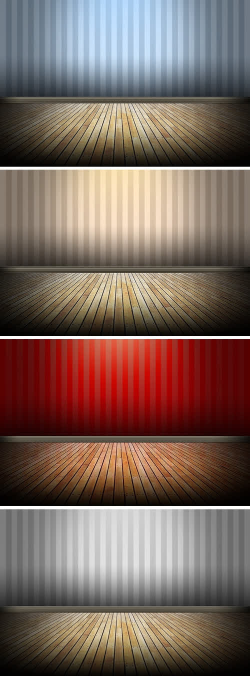 四色舞台背景木质背景