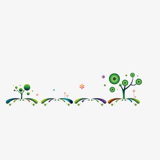 海报banner背景 绿色 树