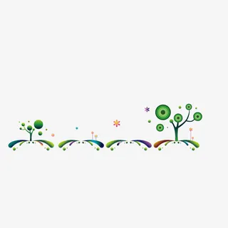 海报banner背景 绿色 树