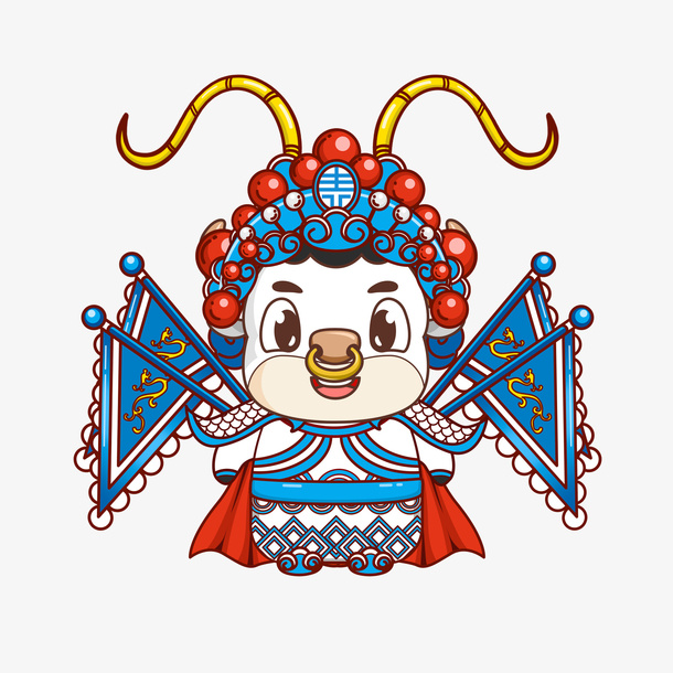 新年小牛素材抠图免抠