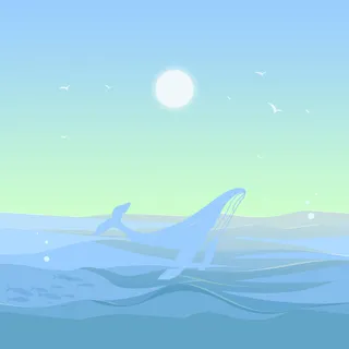 海洋鲨鱼渐变高清