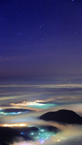 朦胧灯光APP手机端H5背景高清