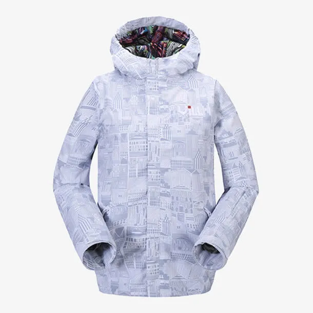 银色VILL男女款保暖滑雪服免抠